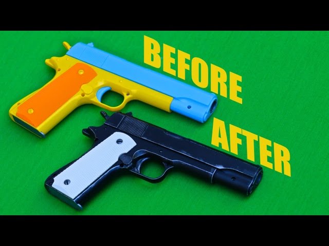 Colt M1911 Child's Toy Makeover- Chris' QUICK Custom Collectables