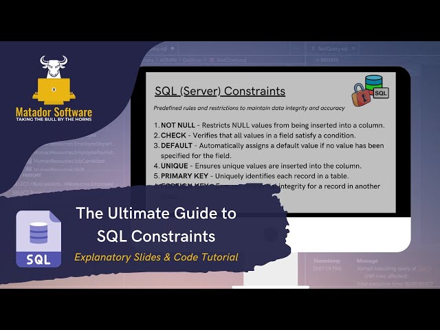 The Ultimate Guide to SQL Constraints