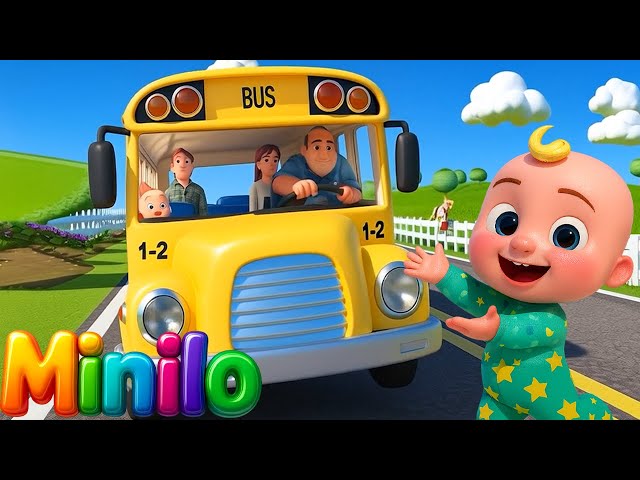 Wheels on the Bus Remix ( School Bus ) | Nursery Rhymes & Kids Songs