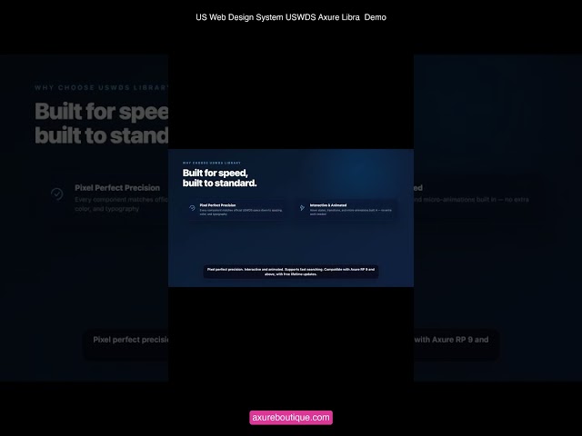 US Web Design System USWDS Axure Libra  Demo