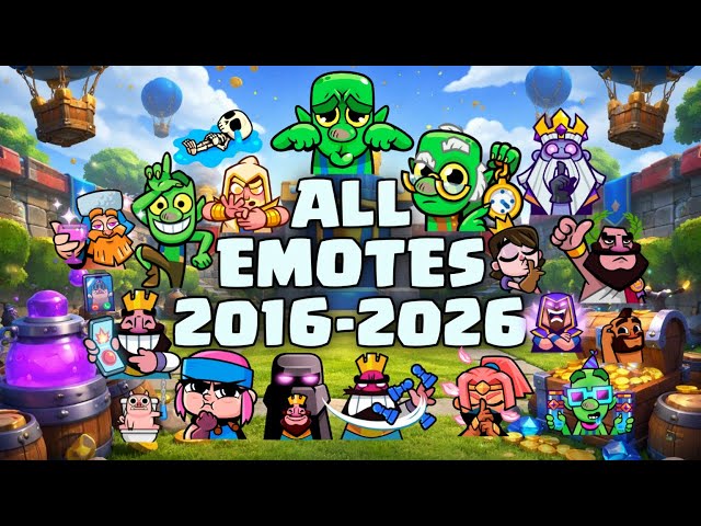 All 539 Clash Royale Emotes (2016-2026)