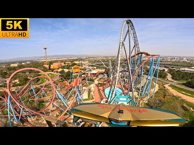 Shambhala POV 5K WORLD’S BEST HYPER COASTER PortAventura, Spain