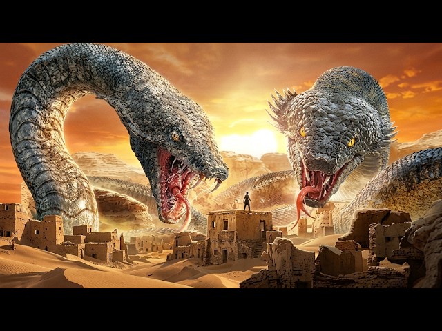 🐍【FULL MOVIE 4K】Giant Sand Serpent Emerges! An Ancient Snake King Devours a Desert Town!
