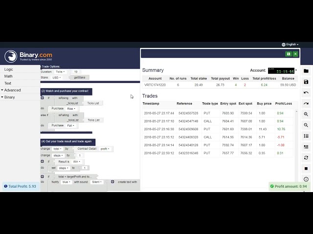 PRO SAVE RSI RISE FALL BINARY BOT