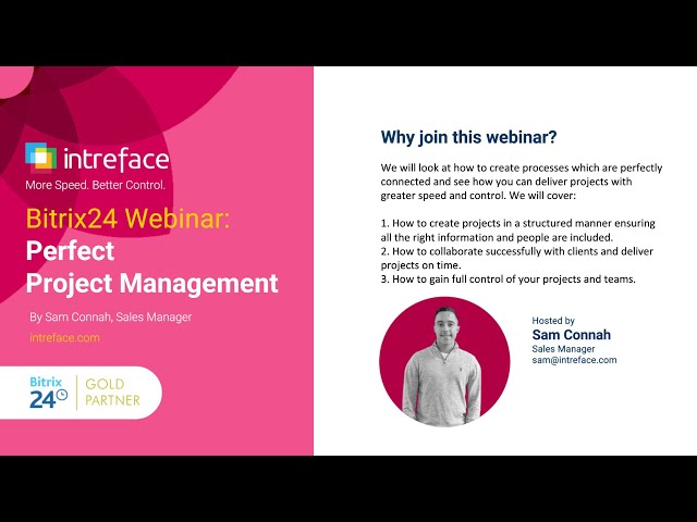 Bitrix24 Webinar: Perfect Project Management