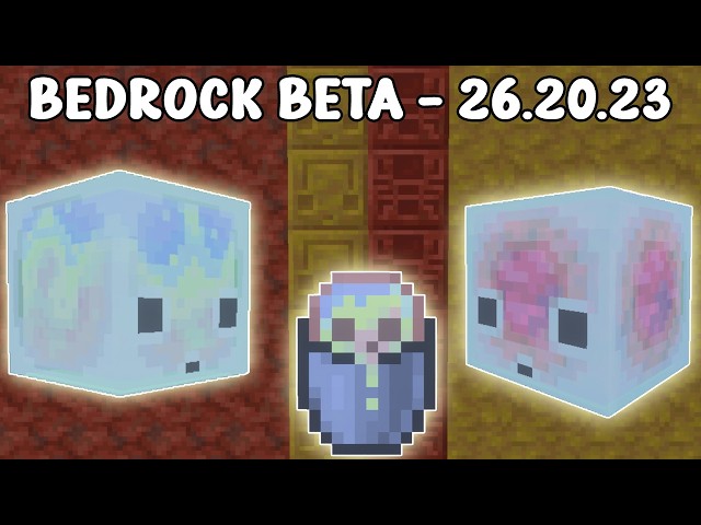 Minecraft 26.20.23 Bedrock Beta - Sulfer Cubes, Cinnabar & Sulfer Blocks & More!!