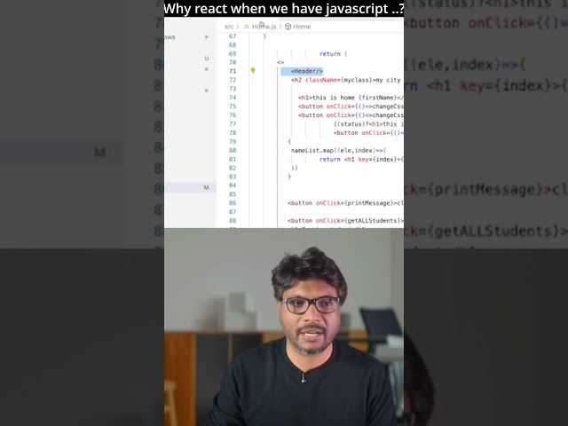 why react When we have JavaScript.?  #javascript #reactjs