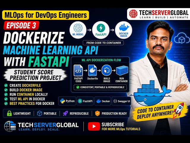 Dockerize Machine Learning API with FastAPI | MLOps Series Episode 3