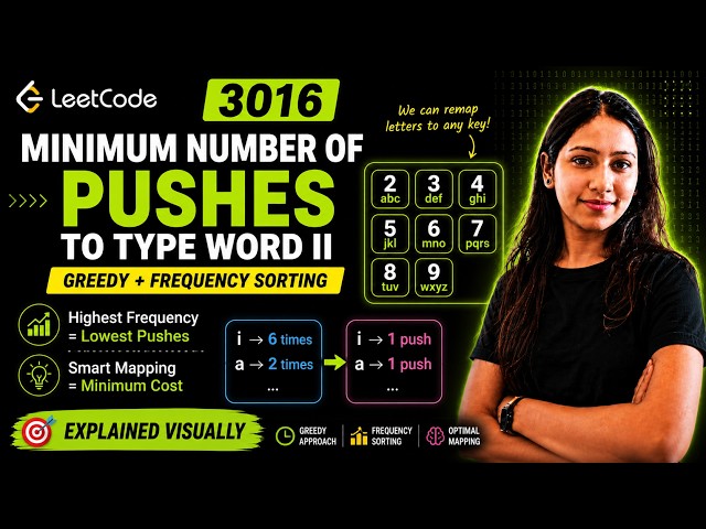 3016. Minimum Number of Pushes to Type Word II | Greedy Explained Visually | LeetCode 3016 | Java