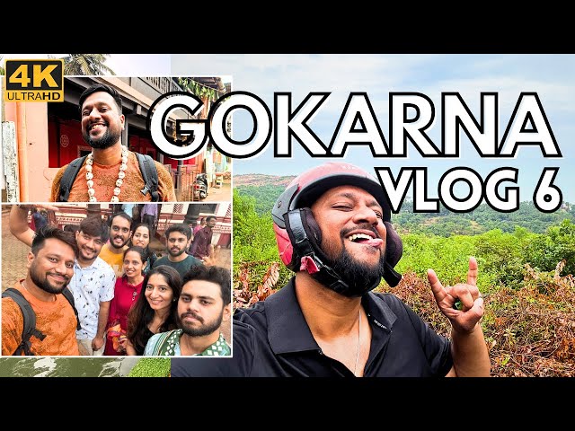 Gokarna Trip Vlog | Beach Trail | Maha Ganapati Temple | Prasad Bhojan  - Day 3 #gokarna #harshkhare
