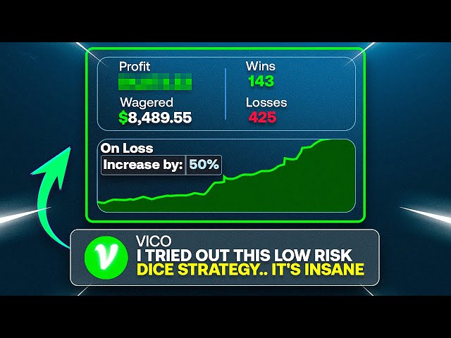 I Found The Best LOW RISK Dice Strategy On Stake!