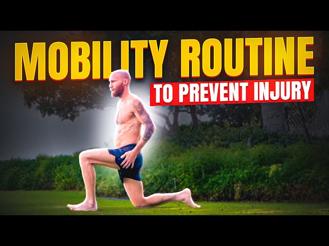 Stretching routine for runners.