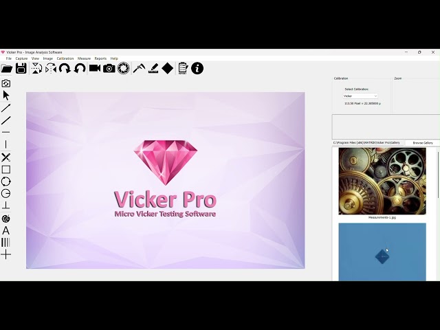 Vicker Pro : Micro Vicker Measurements Software