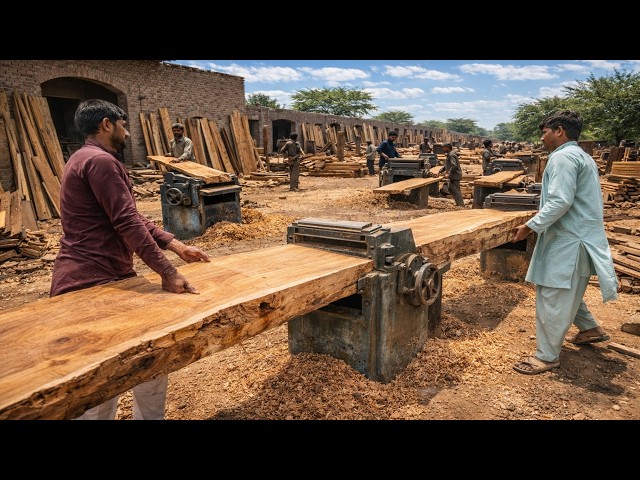Pakistan Workshop Woodworking Techniques - Wooden Swing Making - @WoodworkingHands