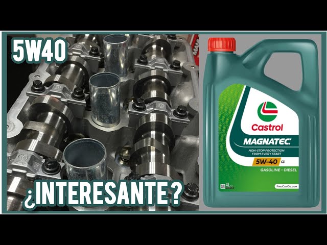 Castrol Magnatec 5w40 C3 API SN Plus Engine Oil [viscosity tests at 26° to 40° and 100°]