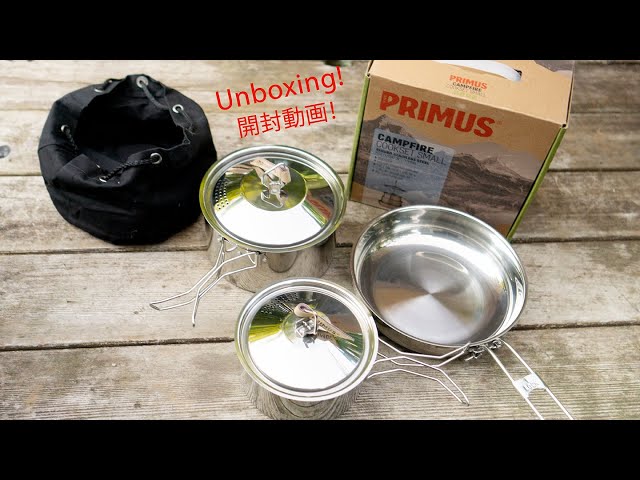 Unboxing Primus Campfire Cookset High-Quality Stainless Steel Real Camp Cooking Great Holiday Gift !