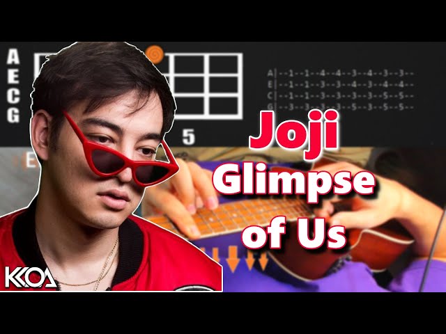 Joji - Glimpse of Us Easy Ukulele Tutorial with Tabs