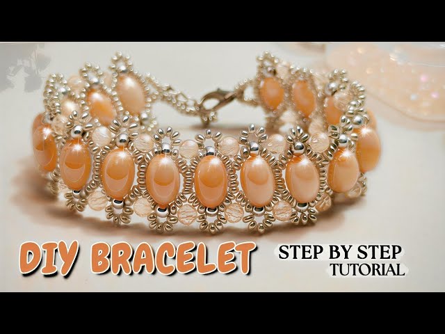 BEADED BRACELET TUTORIAL // DIY Pearl & Crystal Bracelet // Easy Jewelry Making