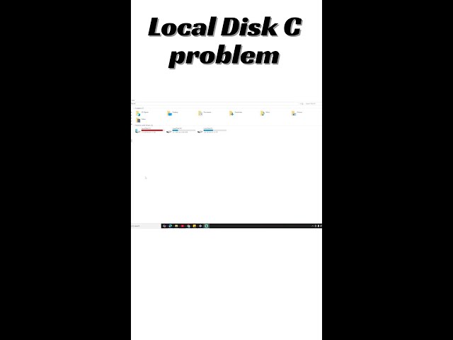 Local Disk C Problem Solve 😎 Ms Windows #shorts #excel #windows #microsoft