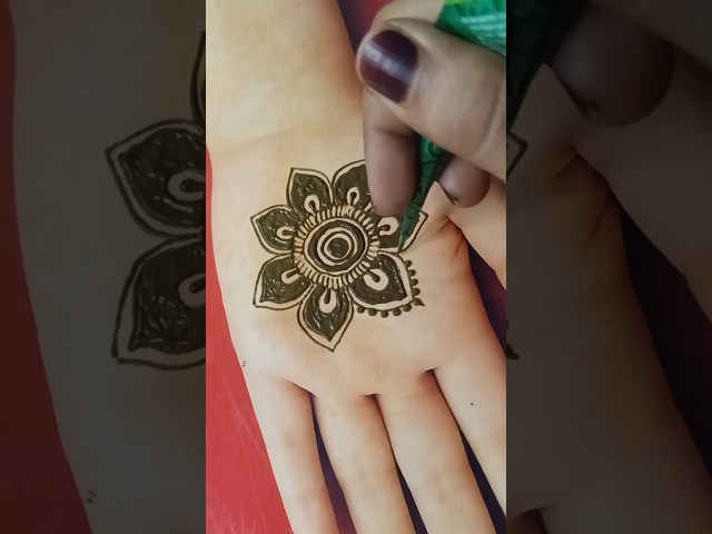 simple and easy mehandi design for beginners #mehndi #mehandi #simplemehndi #mehndidesign