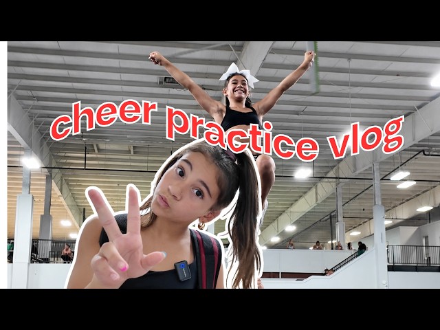 A night at cheer practice with us! | mom & daughter