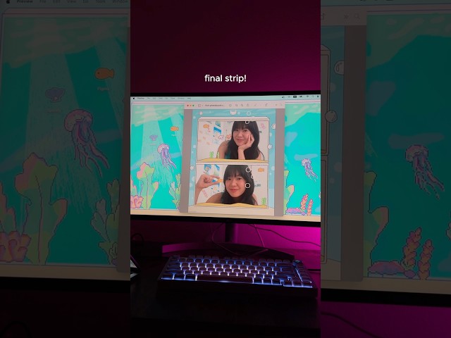 Coding the CUTEST photobooth app🐠 #coding #codingmemes #codinglife #devlog #photobooth