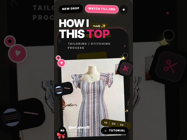 me turn a simple fabric into designertop?✨🧵🪡full process#stitching#tailoring #diytop#fashiondesigner