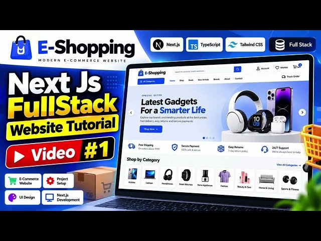 Next.js Full Stack E-Commerce Website Tutorial in Malayalam | Part 1 🚀 #nextjs #tutorial #