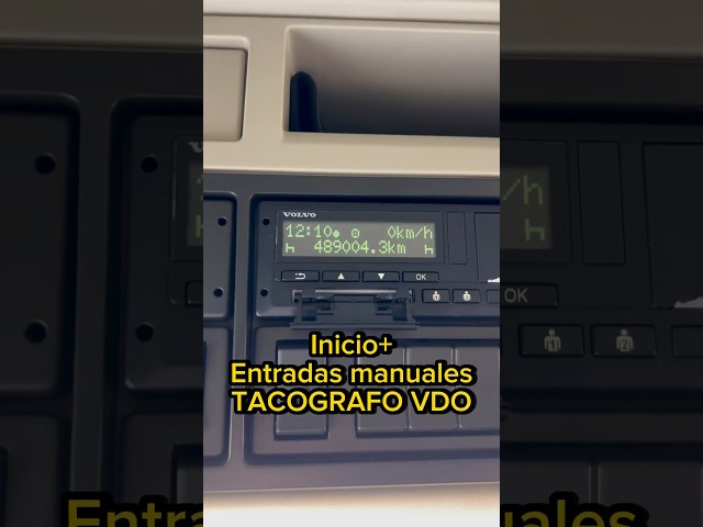 HOW TO START THE DAY AND MANUAL ENTRIES (VDO) #laurgarage #trucks #truckers #tachograph