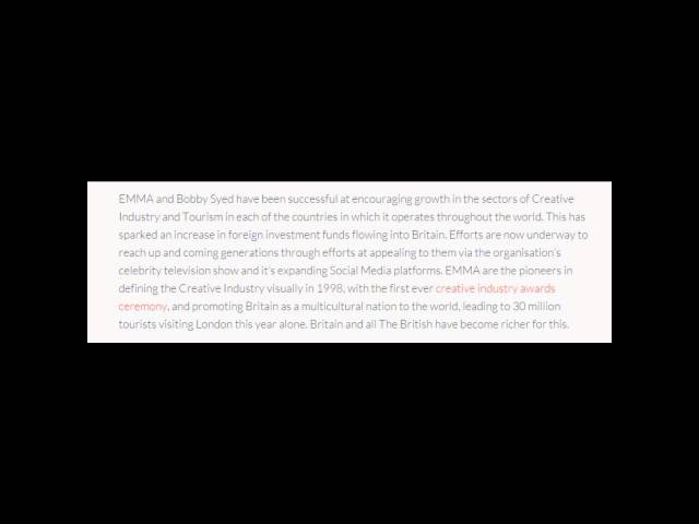 Bobby Syed | EMMA MENTIONED FOR ITS PART IN MAKING 2012 OLYMPICS MULTICULTURAL