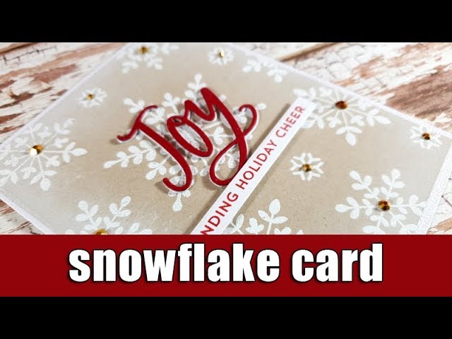 Snowflake Christmas card