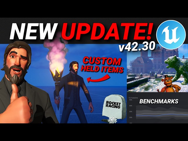 Custom HELD Items, Roadmap Update, Benchmark Stats & More in Fortnite Creative/UEFN! (Update v42.30)