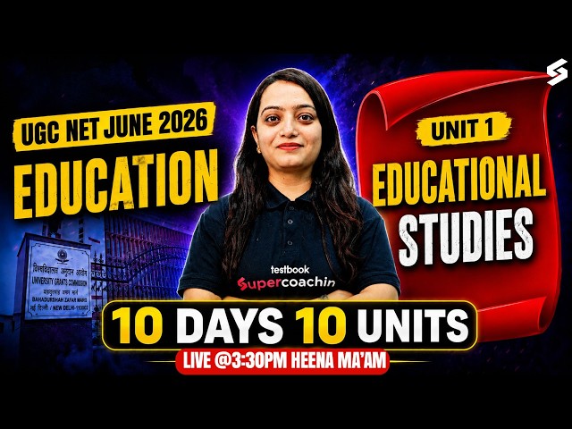 UGC NET Education Paper 2 | UGC NET Education Unit 1 | Educational Studies UGC NET By Dr.Heena Mam