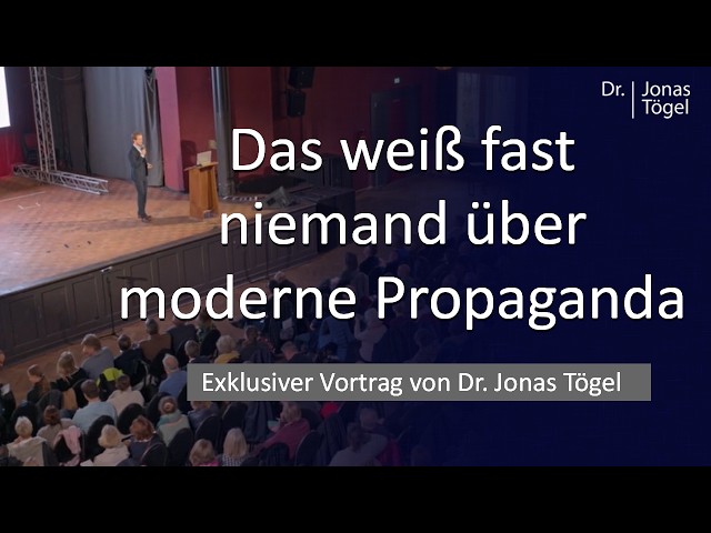 We are manipulated every day! - exclusive lecture by Dr. Jonas Tögel at KriSta