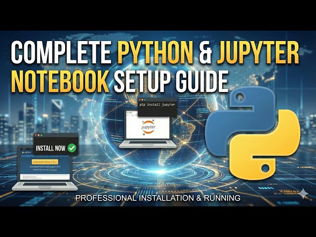 How to Install Python & Jupyter Notebook | Step-by-Step Guide (2026) in English 