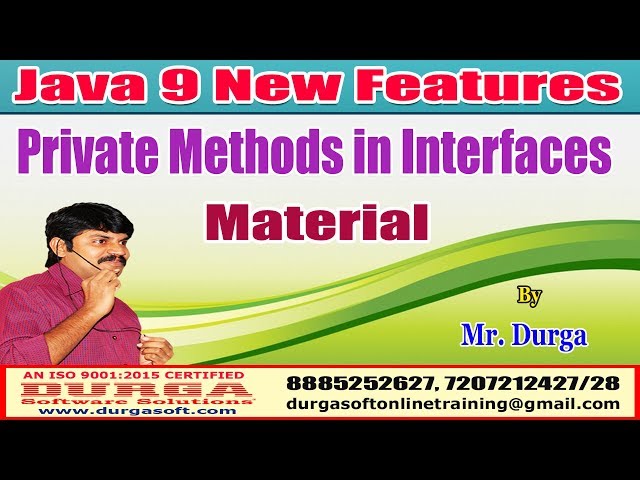 Download Java 9 New Features: Private Methods in Interfaces Material