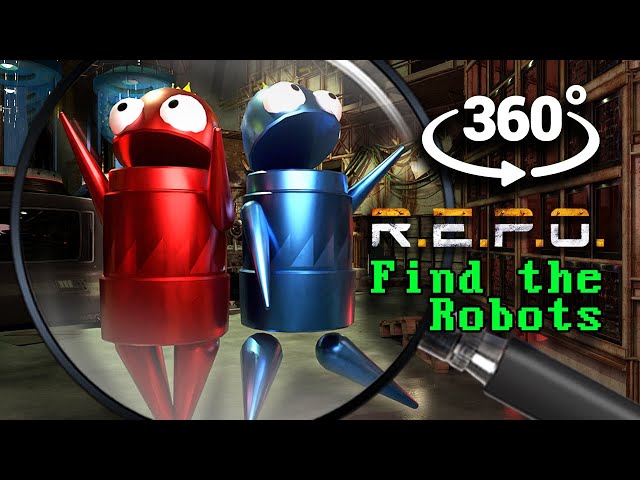 VR 360° R.E.P.O. | FIND THE ROBOTS! Finding Challenge