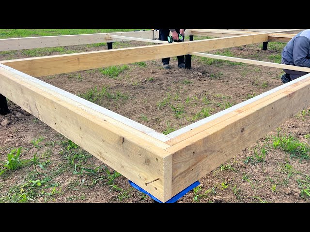 Inexpensive house in 10 days. Full construction proces. DIY platform