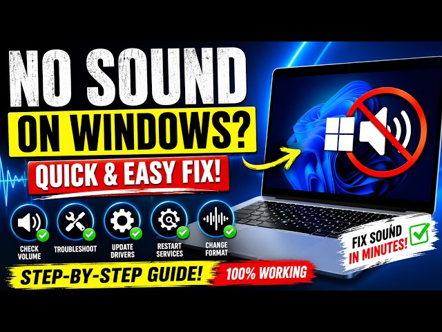 how to fix sound not working windows