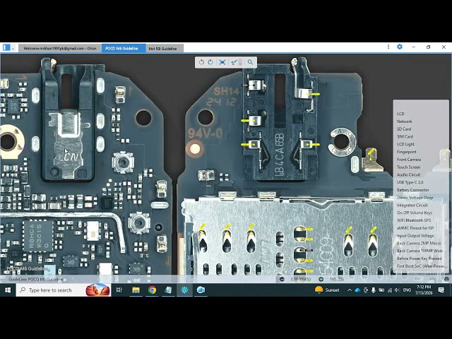 Xiaomi Poco M6 Diode Voltage Drop Values | Complete Hardware Testing Guide
