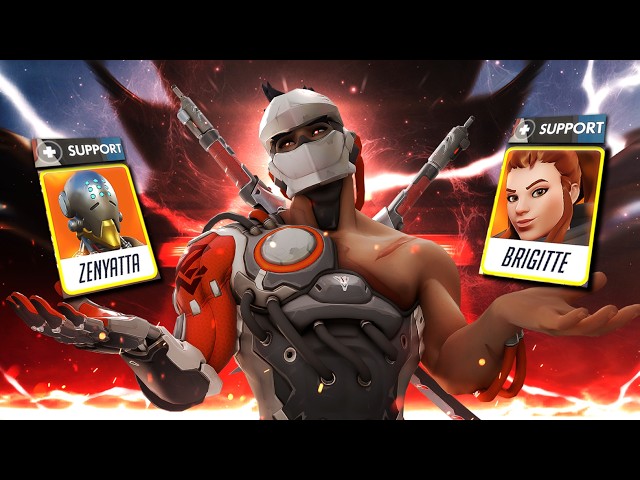 I PLAYED with the WORST SUSTAIN SUPPORT line up with GENJI (Overwatch)