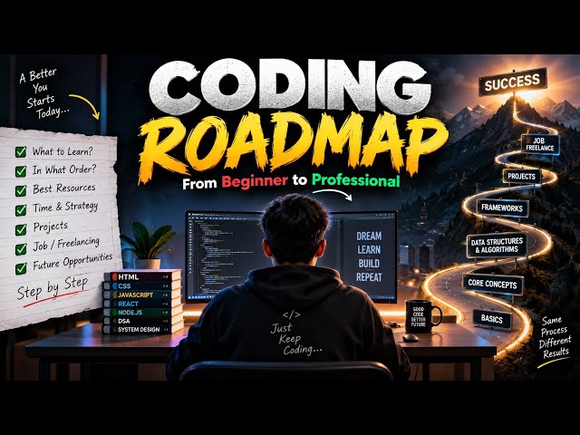 Coding Roadmap 2026 🚀 | Beginner to Developer | Complete Coding Roadmap