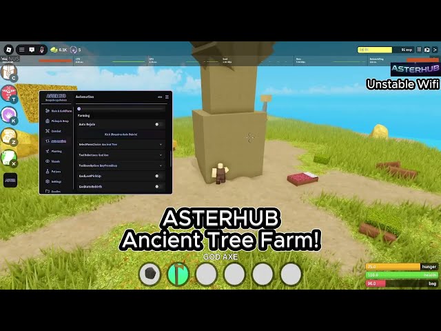 Booga Booga Script 2026 - AsterHub Ancient Tree/Exp Farm (Auto Farm & More)