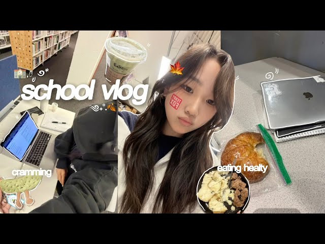 SCHOOL VLOG 🏫 productive days in life, moving vlog