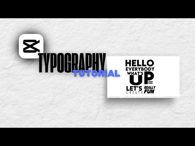 INSANE Typography in CapCut PC — Full Tutorial!