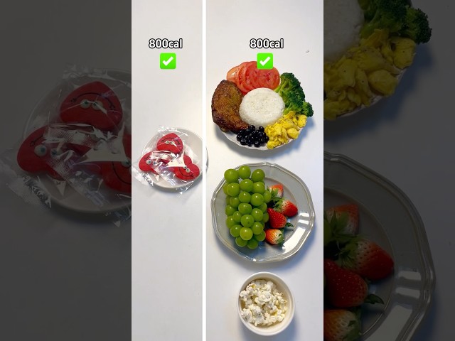 😭Choice is really important when weight loss! #calories #caloriedeficit #weightloss #diet
