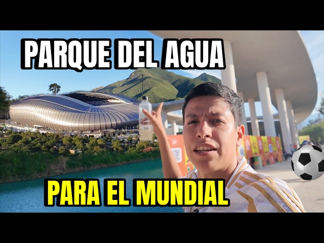 This is the NEW Parque del Agua next to the Monterrey Stadium for the World Cup 😱