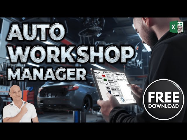 How To Manage An ENTIRE Auto, Vehicle & Car Mechanic Repair Workshop With Excel + FREE TEMPLATE