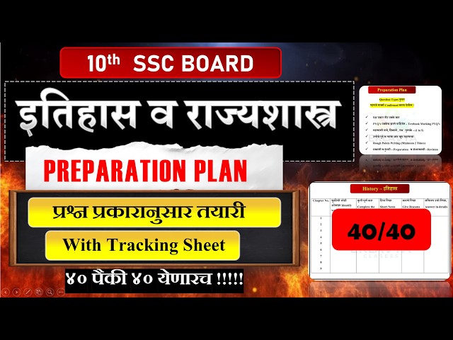 इतिहास व राज्यशास्त्र 💯📚| Question Paper Analysis💯📚| Preparation Plan| Revision Plan |Goal 40/40