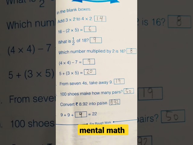 mental math worksheet #mentalmath #worksheet #worksheets #mathsworksheet #class2mathsworksheet